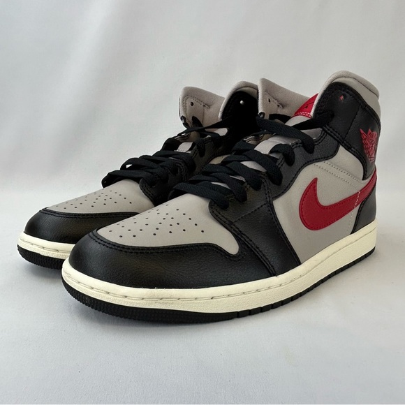 Women’s Nike Air Jordan 1 Mid Black College Grey - Size 9.5W/8M - Brand New - Picture 2 of 8